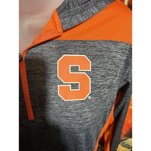 Syracuse University‎ - Colosseum Women’s 1/4 Zip Lightweight Hoodie Size LG - Picture 3 of 7